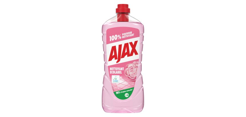 Nettoyant multi-usages Ajax Ecolabel fraîcheur pivoine - Flacon de 1,25 L