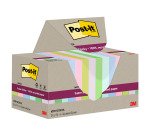 Notes recyclées couleurs Super Sticky Post-it - bloc de 70 feuilles