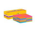 PACK NOTES COULEURS POST-IT SUPER STICKY 24 DONT 3 OFFERTS Notes repositionnables couleurs Post-it Super Sticky - Pack de 24 blocs dont 3 offerts