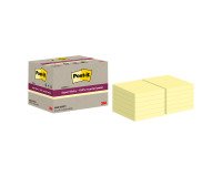 Notes repositionnables recyclées jaunes pastel Super Sticky Post-it - bloc de 70 feuilles