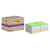 Notes repositionnables recyclées couleurs Super Sticky Post-it - bloc de 70 feuilles