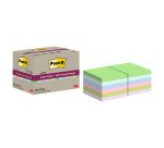 Notes repositionnables recyclées couleurs Super Sticky Post-it - bloc de 70 feuilles