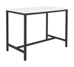 Table haute Swap L 140 x H 110 x P 80 cm Blanc