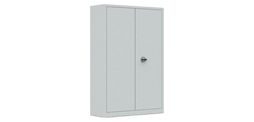 Armoire métal portes battantes monobloc Mety grande profondeur L 120 x P 60 cm