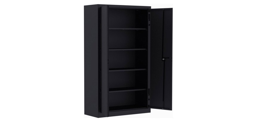 Schrank mit Flügeltüren aus Metall, monoblock Metily L 120 x T 43 cm