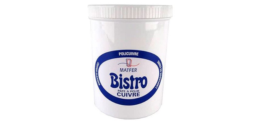 Pâte à polir le cuivre Policuivre Bistro - Pot de 1 Litre