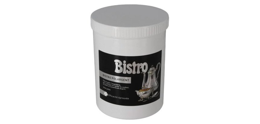 Pâte à polir l'argent Polargent Bistro - Pot de 1 Litre