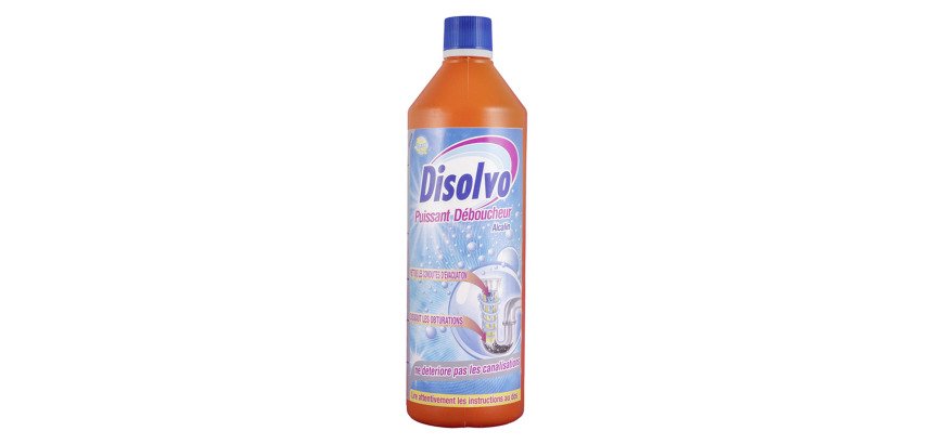 Déboucheur puissant Disolvo - Flacon de 1 Litre