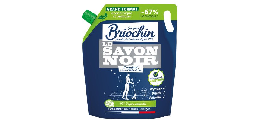 Savon noir format économique Briochin - Eco-recharge de 1,6 L