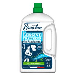 Lessive liquide au Bicarbonate Briochin Fraîcheur brise végétale - 50 lavages - Bidon de 2,27 L