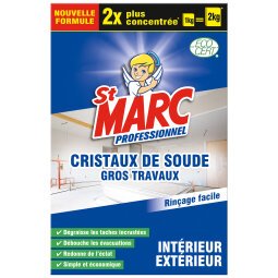 Cristaux de soude gros travaux St Marc professionnel 1KG = 2KG