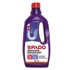 Déboucheur gel spécial bouchon total Spado - Flacon de 1L