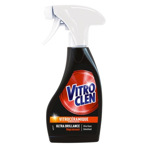 Nettoyant dégraissant vitrocéramique et induction Vitroclen  - Sparay de 250 ml