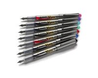 Stylo plume Pilot V Pen Silver à pointe moyenne 0,5 mm