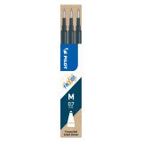Recharge pour stylo effaçable Pilot FriXion Ball pointe moyenne 0,7 mm - Pochette de 3 bleues nuit