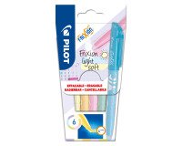 Highlighter erasable Pilot Frixion Light Soft pastel - Pack of 6