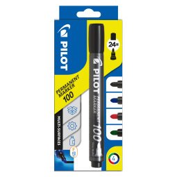 Permanent marker Pilot Marker 100 4.5 mm conical tip - Pack of 4