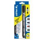 Marqueur permanent Pilot Marker 100 pointe conique 4,5 mm - Pochette de 4
