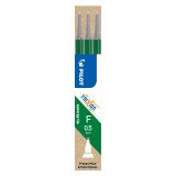 Recharges pour stylo Pilot FriXion Point pointe fine 0,5 mm - Pochette de 3 encre verte