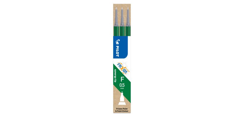 Recharge pour stylo Pilot FriXion Point pointe fine 0,5 mm - Pochette de 3
