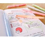 Pochette de 6 surligneurs effaçables FRIXION Light Natural. Coloris tendance