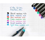 Stylo plume Pilot V Pen Silver à pointe moyenne 0,5 mm