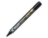 Marqueur permanent Pilot Marker 400 pointe biseautée 4,5 mm noir