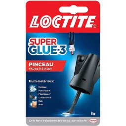 Colle Super glue3 pinceau Loctite - Flacon de 5 g