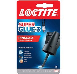 Colle Super glue3 pinceau Loctite - Flacon de 5 g