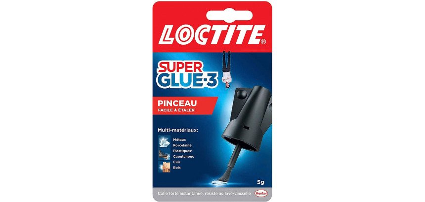 Colle Super glue3 pinceau Loctite - Flacon de 5 g