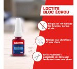 Colle bloc écrou Loctite - Flacon de 5 g