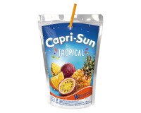 Capri-Sun Tropical 20 cl - 20 gourdes

Translated to English:
Capri-Sun Tropical 20 cl - 20 gourdes