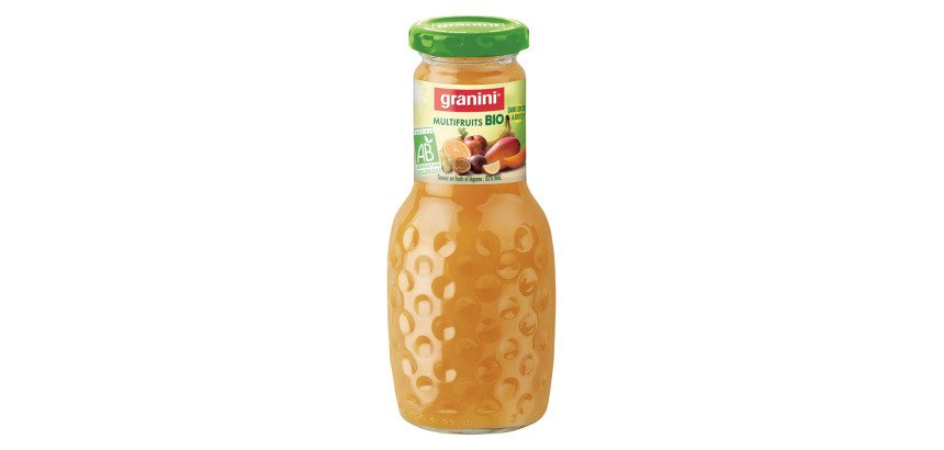 Jus de fruits multifruits Bio Granini - 25 cl - 12 bouteilles