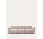 Canapé modulable Neom 3 places beige L.263 cm