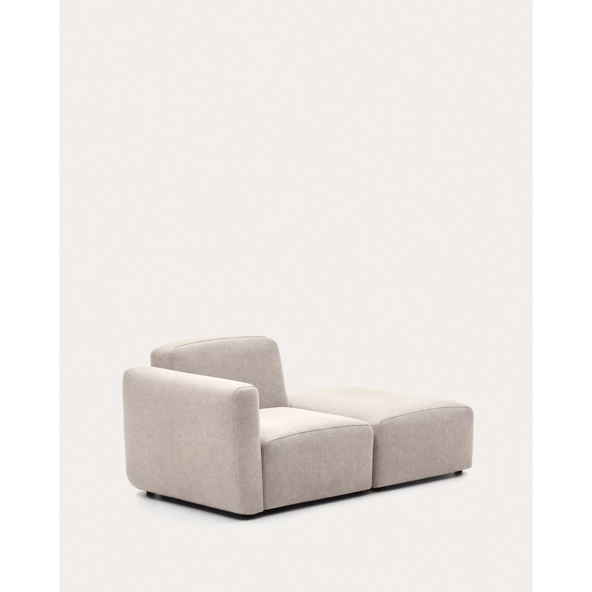 Canapé modulable Neom 1 place avec terminal beige 169 cm