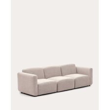 Canapé modulable Neom 3 places beige L.263 cm