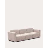 Canapé modulable Neom 3 places beige L.263 cm