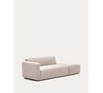 Canapé modulable Neom 2 places avec terminal beige L.244 cm