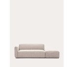 Canapé modulable Neom 2 places avec terminal beige L.244 cm