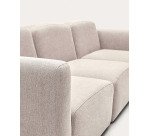 Canapé modulable Neom 3 places beige 263 cm