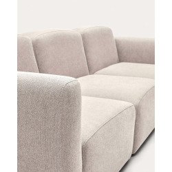 Canapé modulable Neom 3 places beige 263 cm
