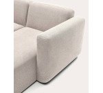 Canapé modulable Neom 3 places méridienne beige 263 cm