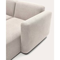 Canapé modulable Neom 3 places méridienne beige 263 cm
