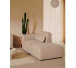 Canapé modulable Neom 1 place avec terminal beige 169 cm