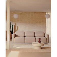 Canapé modulable Neom 3 places beige L.263 cm