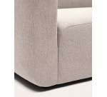 Canapé modulable Neom 2 places avec terminal beige 244 cm