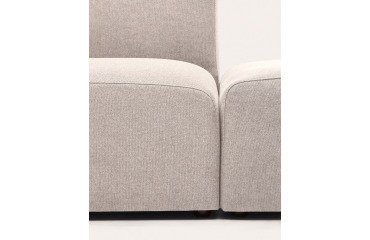 Modular sofa Neom 2 seater with beige terminal L.244 cm