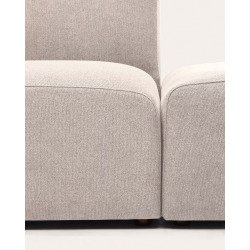 Modulares Sofa Neom, 2-Sitzer mit Beige-Endteil, Länge 244 cm.