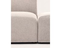 Modulaire bank Neom 2 zitplaatsen met beige eindstuk L.244 cm
