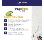 Mastic colle Flexpro PU811 Bostik - Cartouche de 300 ml, gris